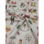 Karácsonyi Mintás Pamutvászon